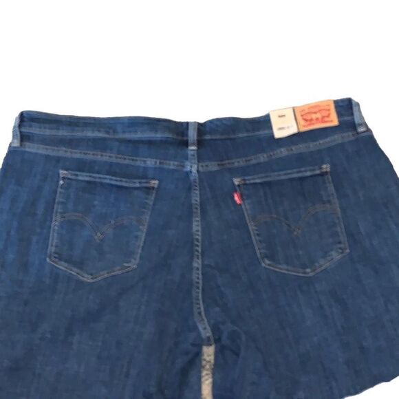 Levi’s Mid Length Dark Wash Classic Shorts 24W - Picture 4 of 4